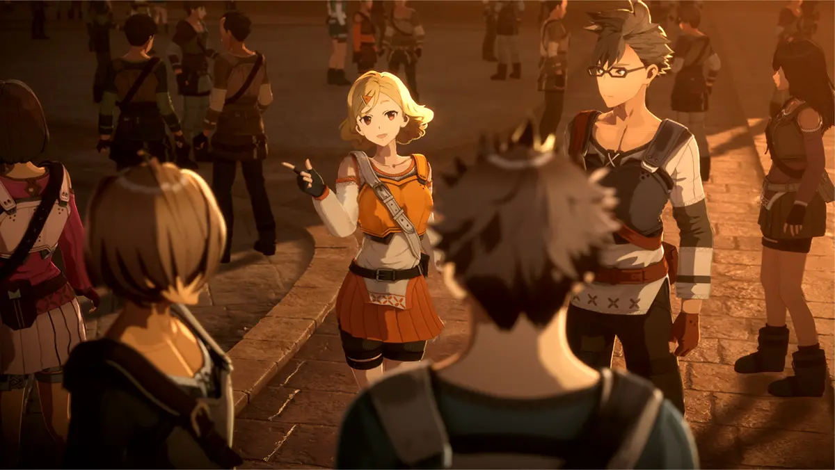 はじまりの街に集まるプレイヤーたち