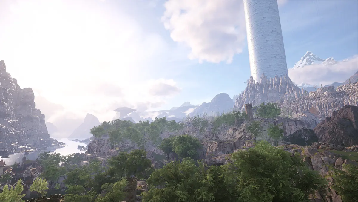 アインクラッドの昼の風景